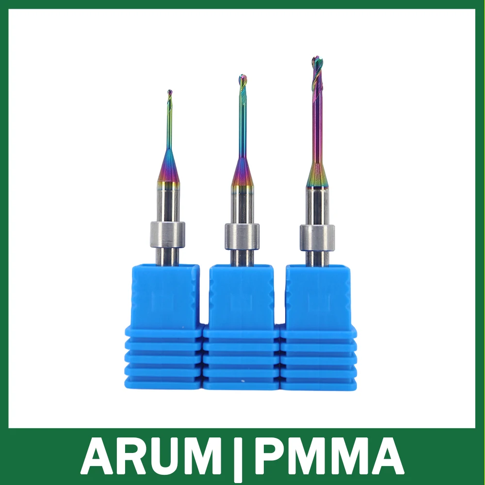 ARUM 5X-400, 5X-300 Milling Burs 4mm Shank for Zirconia, PMMA, Wax, PEEK,etc