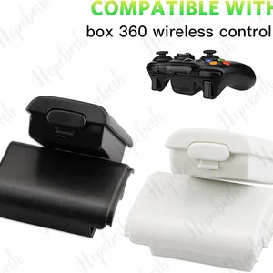 Wiederaufladbarer AA -Batterie -Heckdeckel, Shell für Xbox 360, Wireless Controller, neue Spielzubehör, Schwarz und Weiß, 100 PCs, 50 PCs, 20 PCs, 10pcs 12 Hauptverkaufsaustausch Xbox 360 White - №2