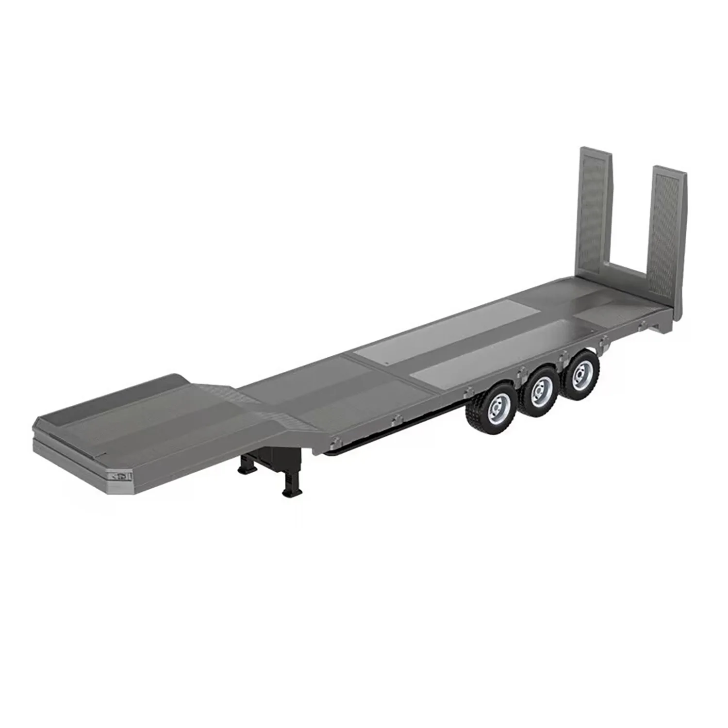 1/18 HUINA 1501 RC Truk Traktor 73.5CM Plastik Semi Trailer Flatbed 1502 dengan Dukungan Elektronik Kaki Ekor Papan Mainan Dewasa
