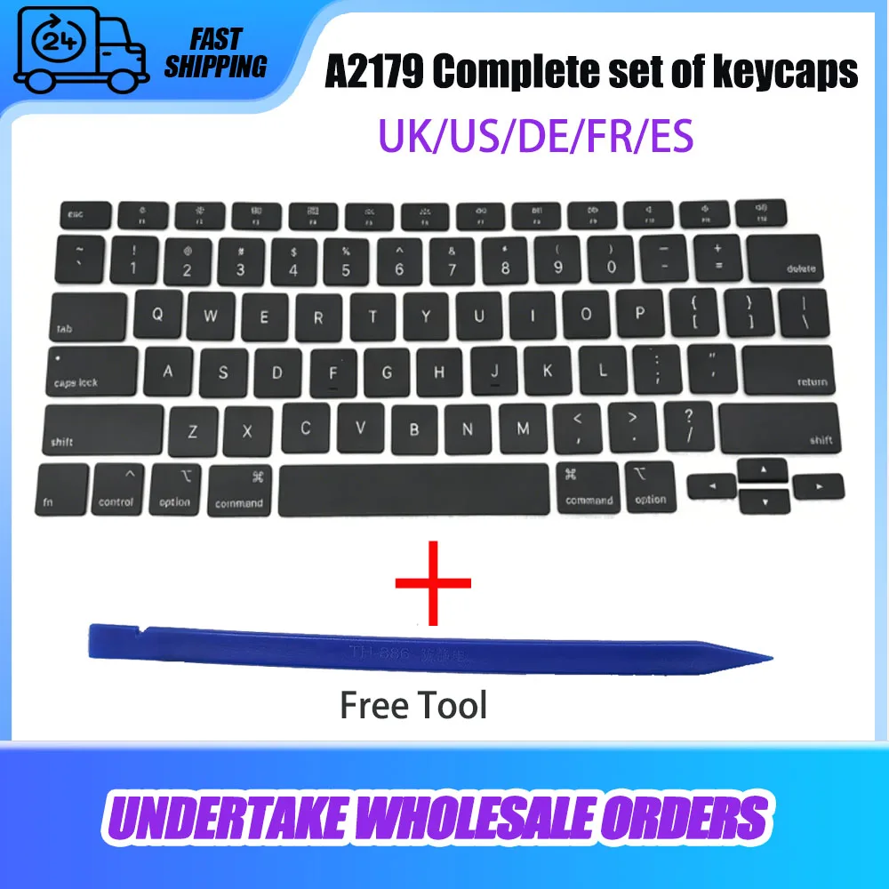 New Replacement Keycap A2179 US UK Spain French Germany Russian for MacBook Air Retina 13 inch Replacement Key Caps 2020 Year