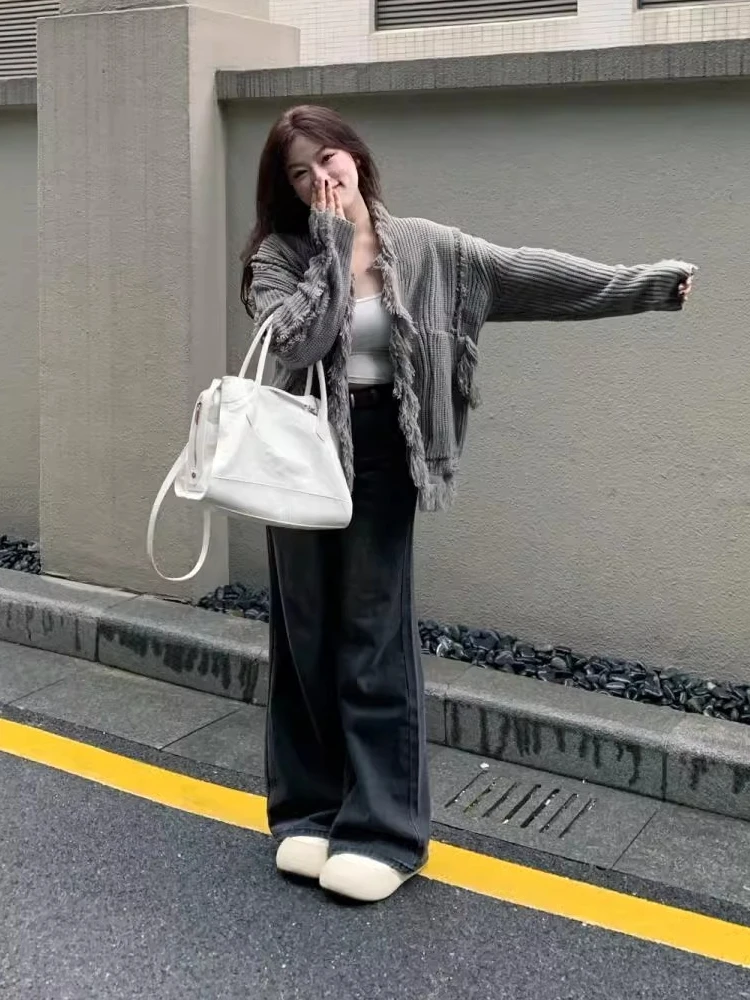 Sweaters Jumpers Cardigans Womens Cardigan Velours Modal Cotton Ribbed Backless Relaxed Cut Daily Commute Basic Simple Practical