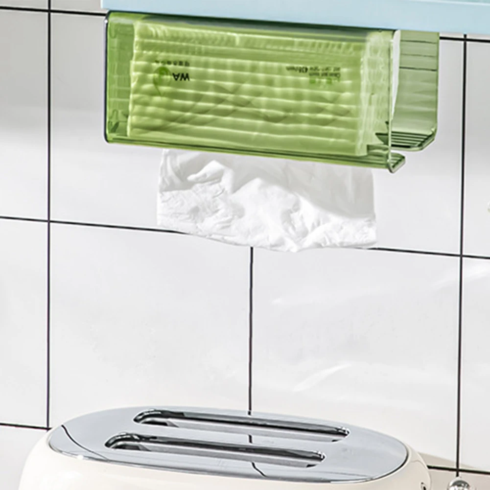 ABBN-Punch-Free Tissue Box Kitchen Bathroom Paper Organizer Wall-Mounted Paper Towel Storage