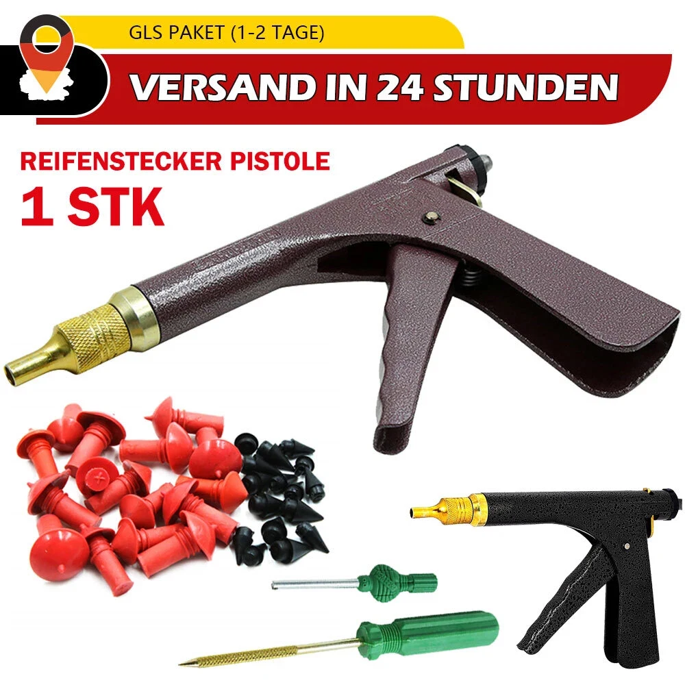 Auto Motorrad Fahrrad Tubeless Reifen Reparatur Punktion Professionelle Reparatur Kit Vakuum Reifen Reparatur Pistole Auto Luft Undicht Rad Reifen Kit – Detail 4