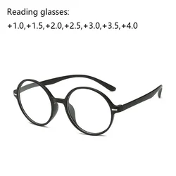 Round Reading Glasses Women Magnifier Presbyopic Glasses Ultralight Far Sight Eyewear Men Diopter +1.0+2.0+3.0+4.0 Retro Green