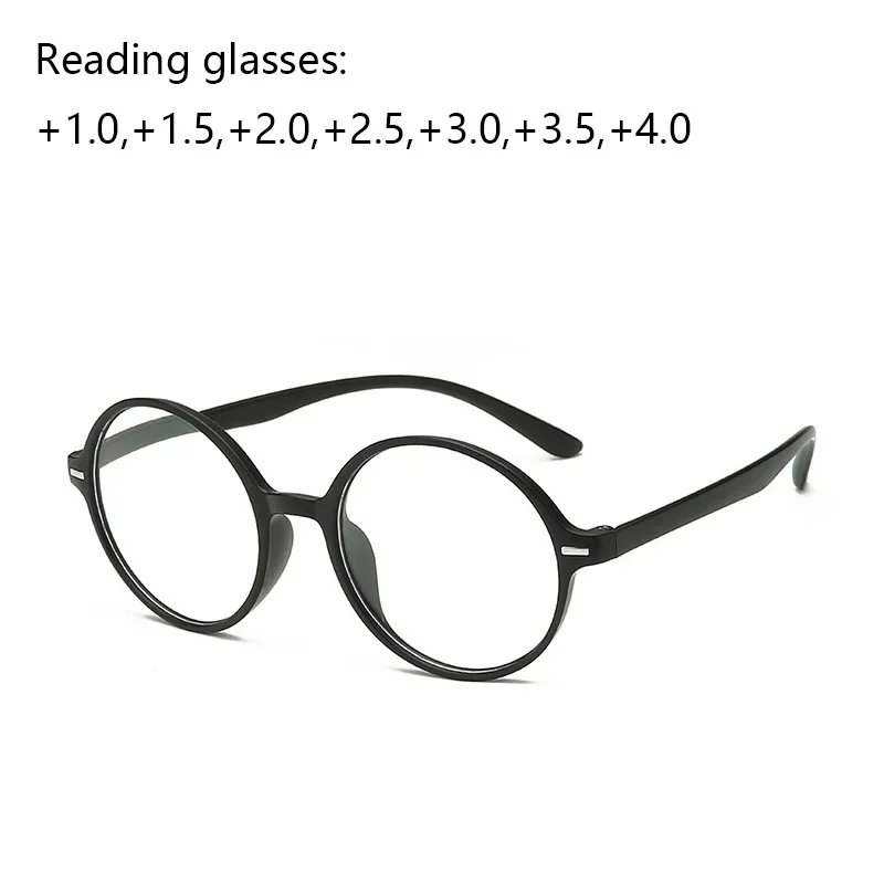 Round Reading Glasses Women Magnifier Presbyopic Glasses Ultralight Far Sight Eyewear Men Diopter +1.0+2.0+3.0+4.0 Retro Green