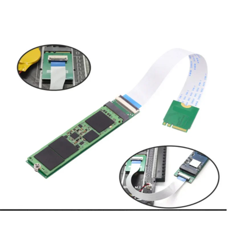 Key A+E Interface WIFI Tom.2 Key M Interface Adapter FPC Soft Bank SSD Connection Cable NVME Adapter Card NGFF