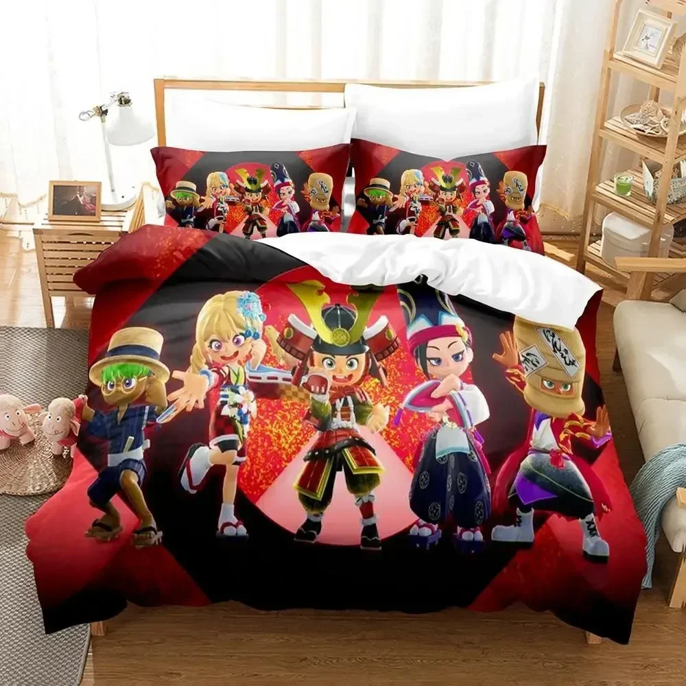 

Game Ninjala 3D Print Kawaii Kids Camas Printed Bed Set Duvet Cover Pillowcase Bedding Set Linen Sheet Quilt Cover Queen Size