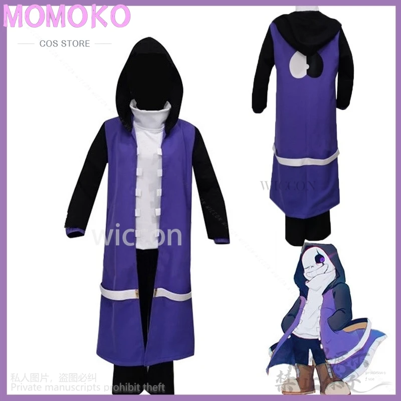 

Anime Game Under Legend Epic Sans Cosplay Costume Adult Coat Pants Role Play Suit Halloween Christmas Carnival Party Customized