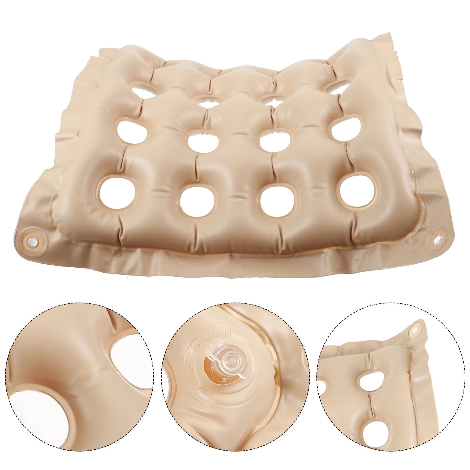 

Inflatable Seat Cushion Gel Lounger Hollow Square Office Chair Pad Anti decubitus Lightweight Portable Driving Pregnancy