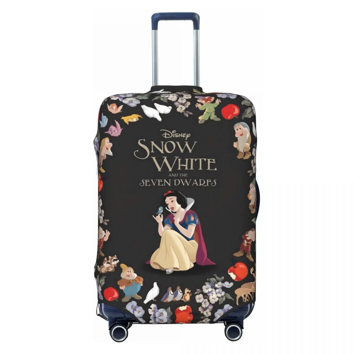 

Custom Snow White And The Seven Dwarfs Luggage Cover Protector Kawaii Princess Cartoon Travel Suitcase Covers 18-32 Inch
