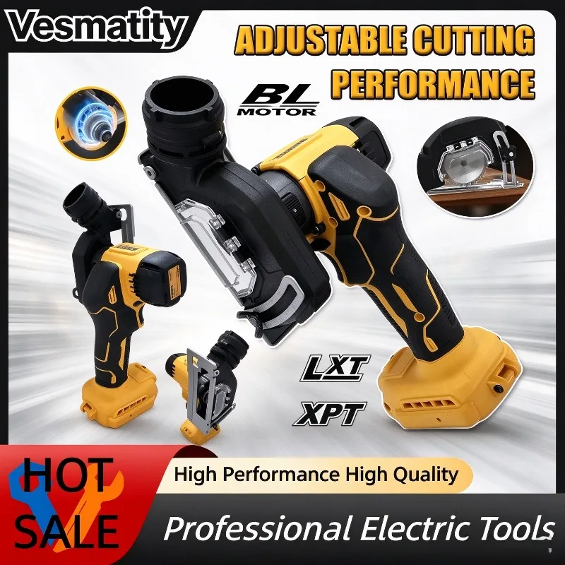 Cordless 3 Inch Mini Angle Grinder Electirc CUT OFF Tool Cutting Circular Saw Power Tool For Dewalt Battery