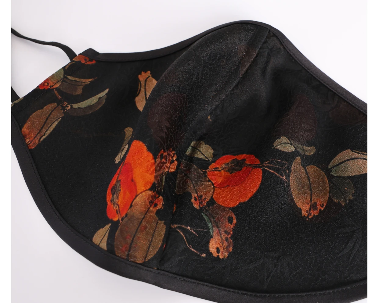 LI SILK CLOUD xiangyunsha 日焼け止めマスク、通気性のある生地、快適な再利用可能なフェイスカバー、広東ガーゼ