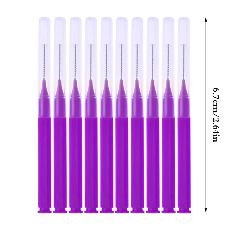 10pcs Eyebrow Bendable Micro Brushes Disposable Microbrush Applicators Eyelash Extensions Eyelash Glue Cleaning Brush