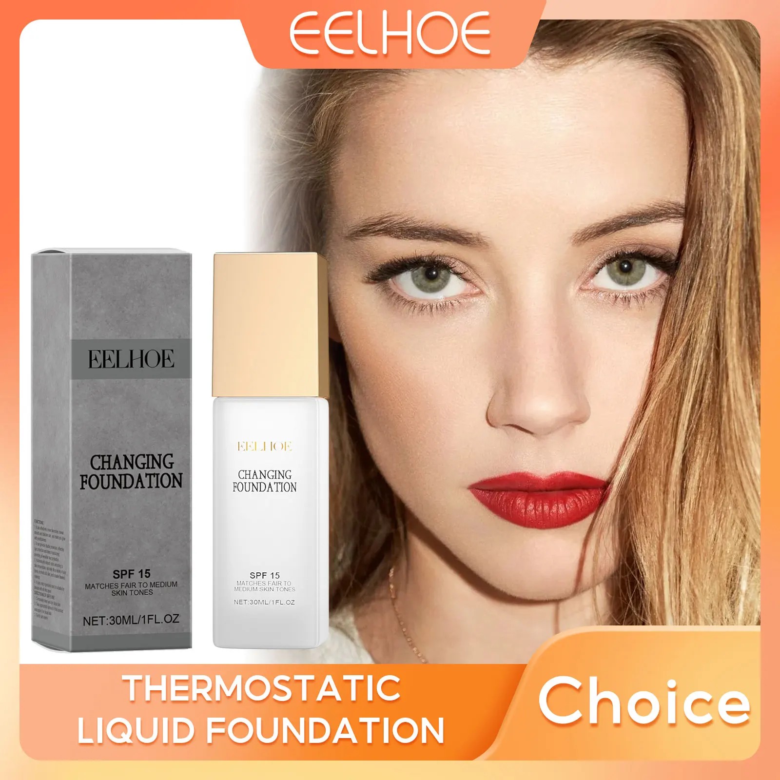 EELHOE Spf 15 cambio de Color piel madura Base Control de aceite nutritivo alta cobertura maquillaje cosméticos cubrir base