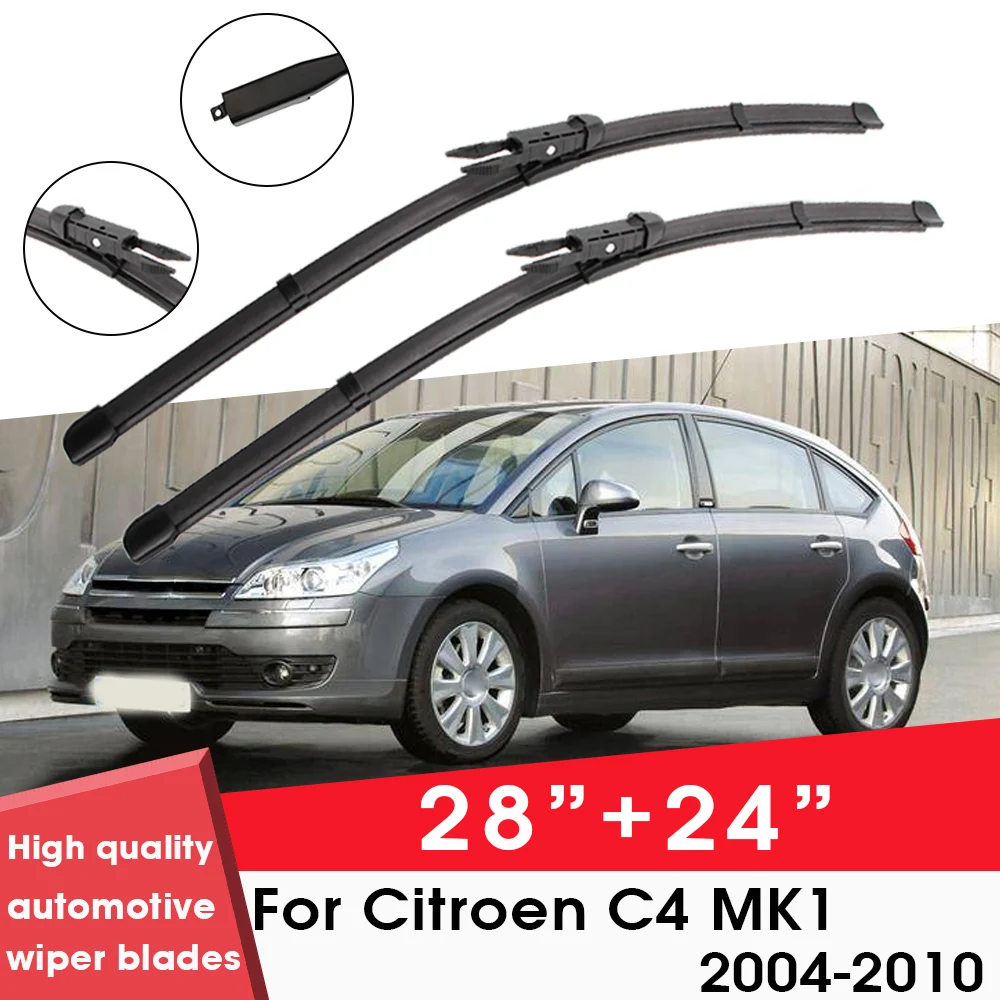 

Автомобильный Щетка стеклоочистителя для автомобиля Citroen C4 MK1 2004-2010 28 "+ 24" Лобовое стекло чистая естественная резиновая Автомобильная салфетки и аксессуары