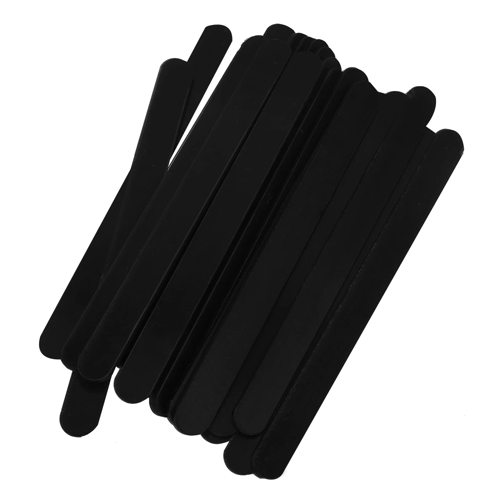 

20pcs Reusable Acrylic Popsicle Sticks Ice Cream Cakesicle Tools For Diy Cake Pop Dessert Crafts Safe Smooth Black