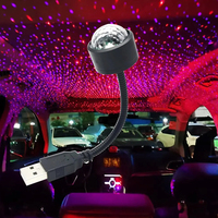 LED Car Roof Star Night Light Projector Atmosphere Galaxy Lamp USB Decorative Adjustable For Auto Roof Room Ceiling Decor
