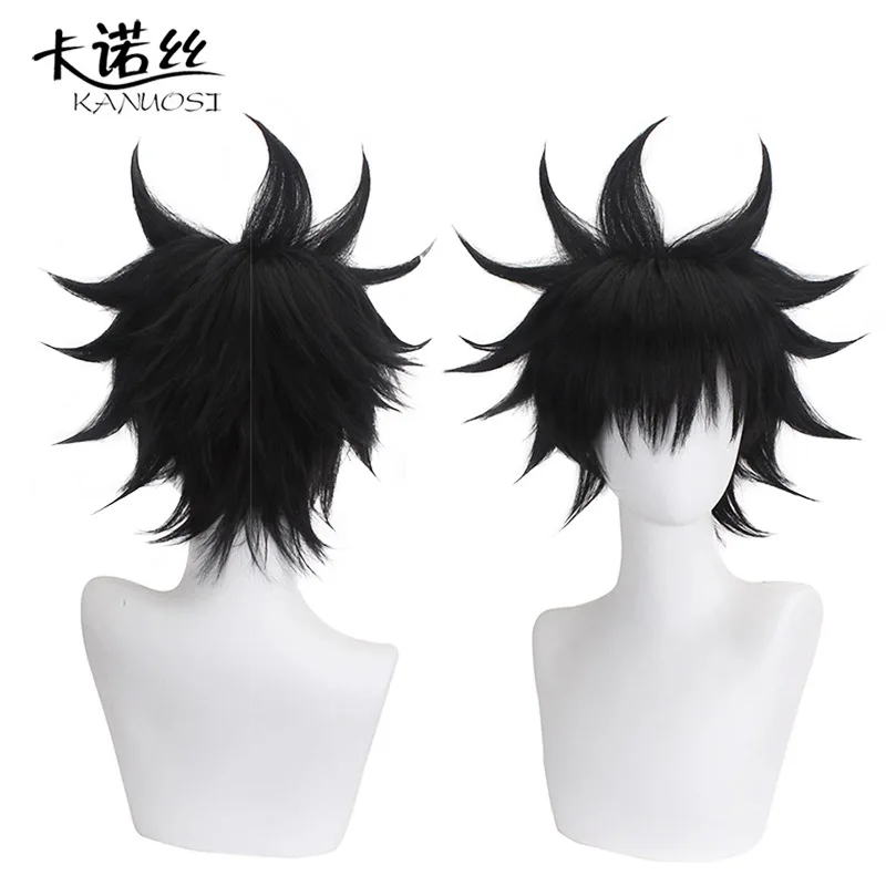Jujutsu Kaisen Fushiguro Megumi Cosplay Wig Synthetic Short Straight Wig Anime Coser Cute Girl High Quality Wig Halloween Party