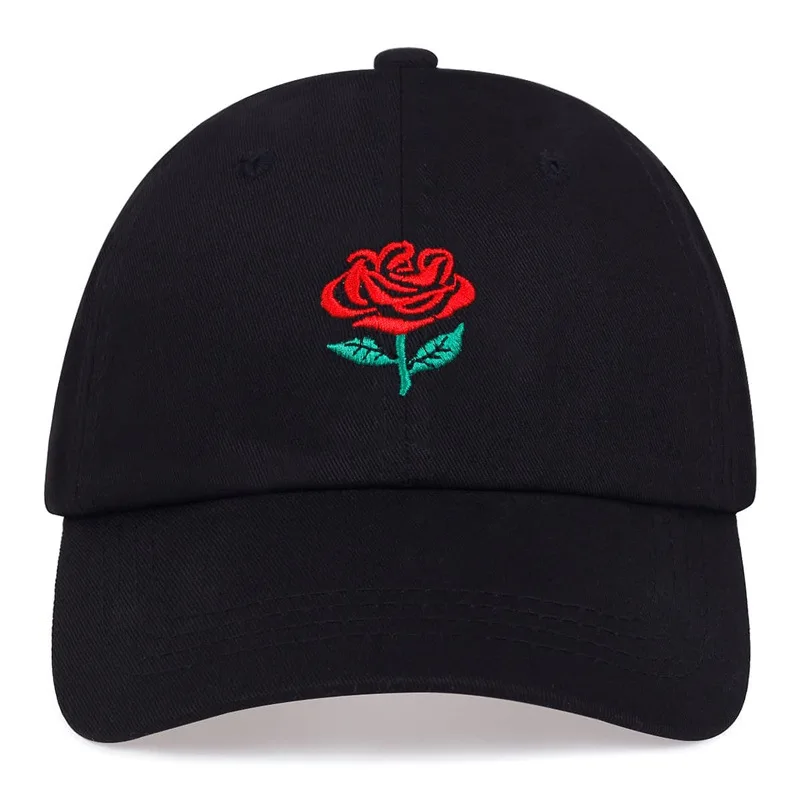 Baseball Cap Rose For Men and Women Spring Summer Outdoor Sun Protection Embroidered Cap Casual Sun Hat