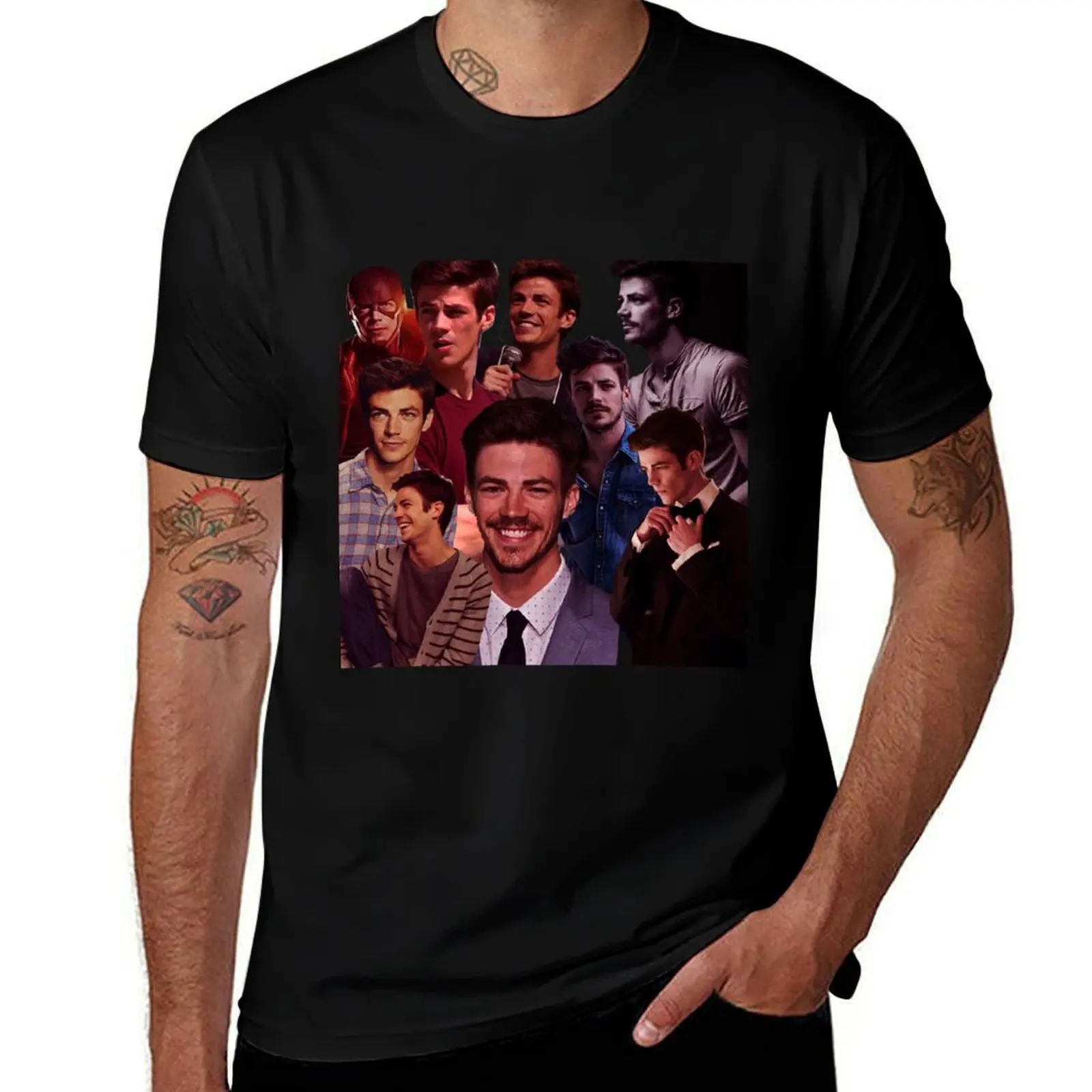 

Grant tribute Flash collage design Gustin 2022 T-Shirt All Weather Casual Short Sleeve