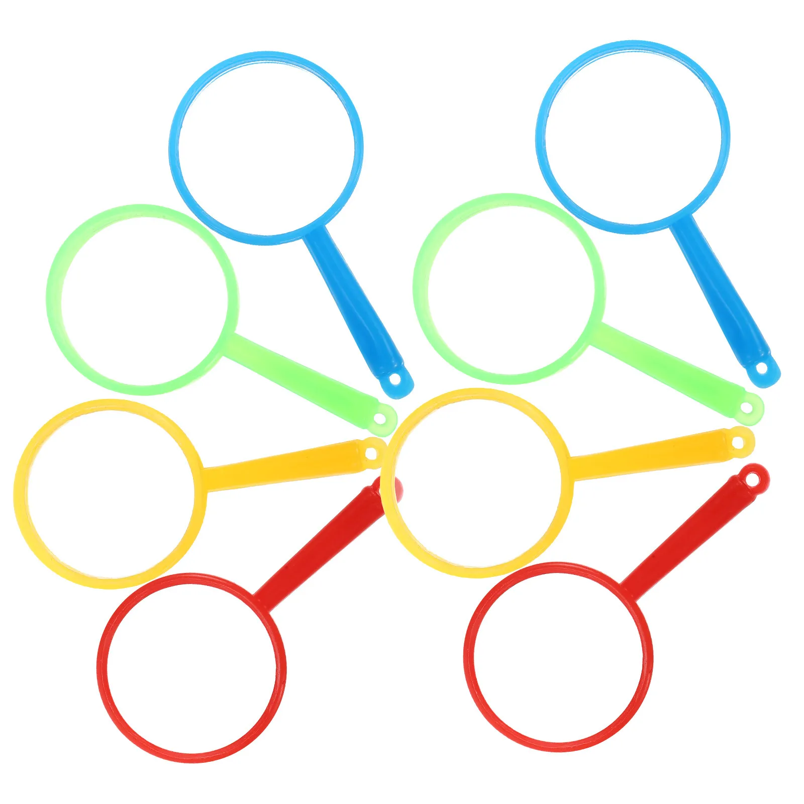 72Pcs Colorful Plastic Handheld Magnifying Glass Set Portable Reading Magnifiers for Science Exploration Detective Play