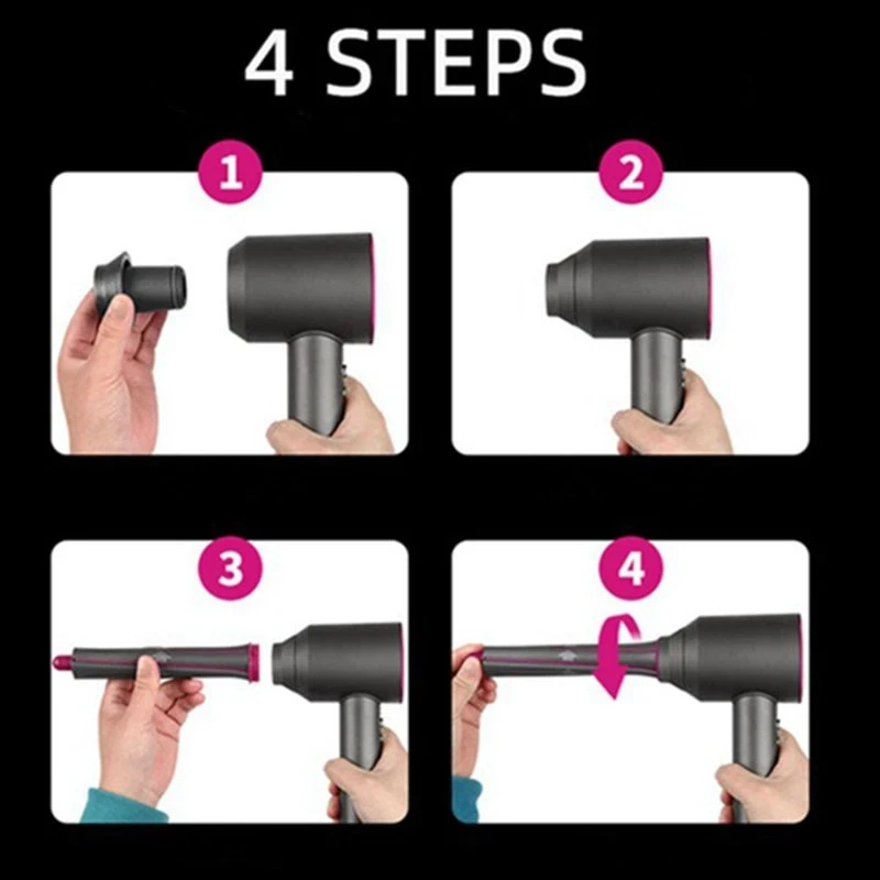 HS01 HS05 HD03 untuk Dyson Airwrap Hair Styler Curler Nozzle Aksesoris Besi Keriting Mesin Styling Rambut Keriting Suku Cadang Pengering Rambut