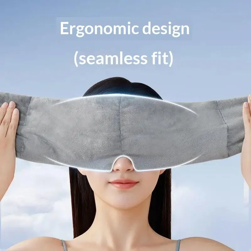 1 Stück Schwerkraft-Schlafmaske, Gewichtete Augenmaske, Entspannungswerkzeug, Lichtblockierendes Stirnband, Ermüdungslinderung, Schlafhilfe für Männer und Frauen – Detail 5