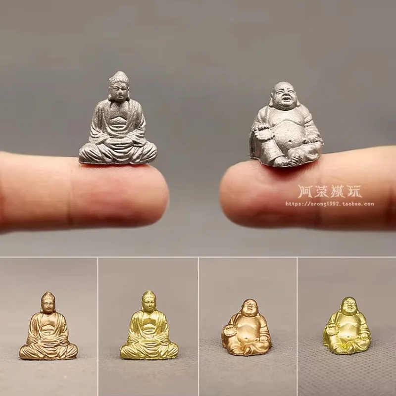 Miniature Action Figure Decoration Model Buddhism Shakyamuni Maitreya Buddha Statue Religion Fairy Garden Figurine Ornament Toys