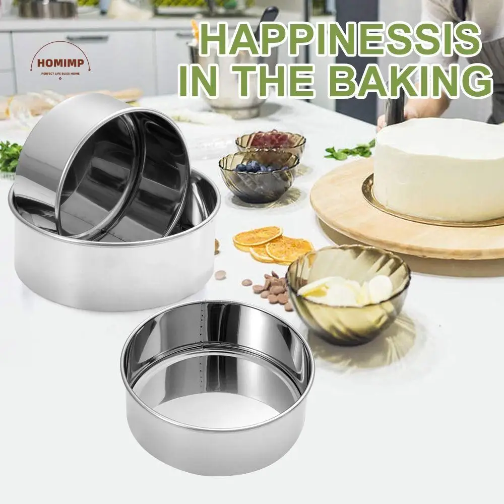 

Durable Creative Baking Pan Mold Stainless Steel DIY Baking Mould Rectangular/Round Easy Release Bread Baking Pan Bakeware