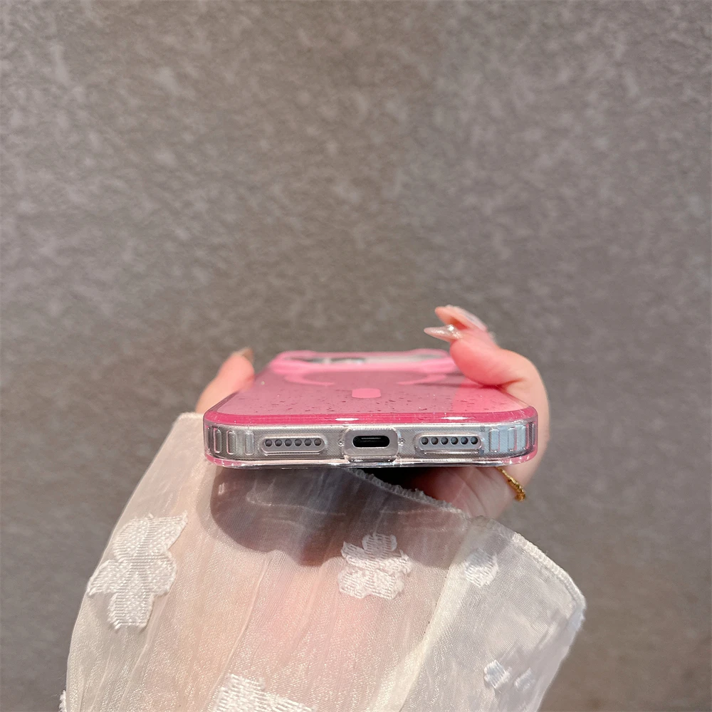 Jelly Glitter For Magsafe Wireless Charging Case For iPhone 17 Air 16 15 14 Pro Max Magnetic Shockproof Transparent TPU Cover - náhled 4