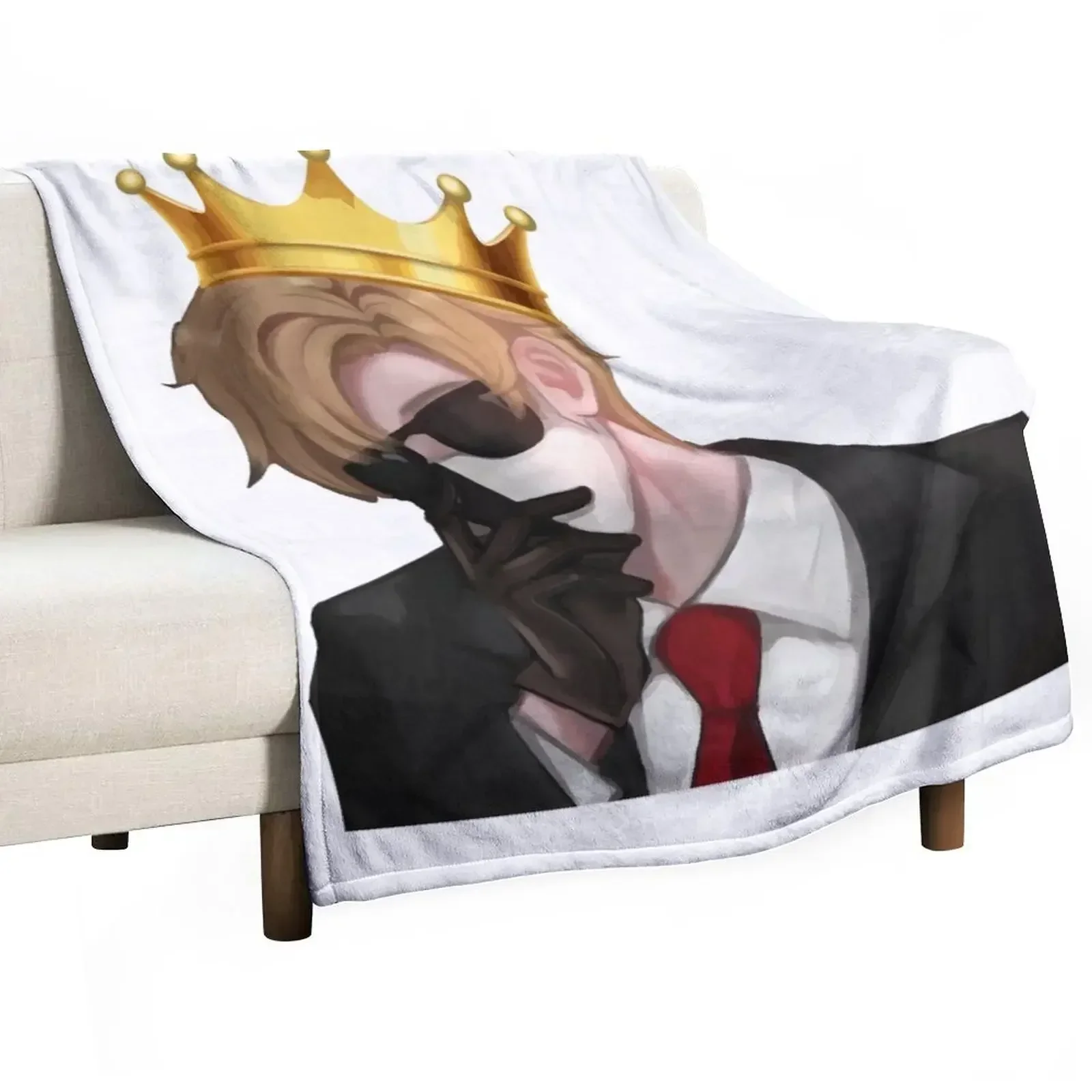 Ranboo Merch,RANBOO Throw Blanket heavy to sleep bed plaid Warm cosplay anime Soft Beds Soft Blankets