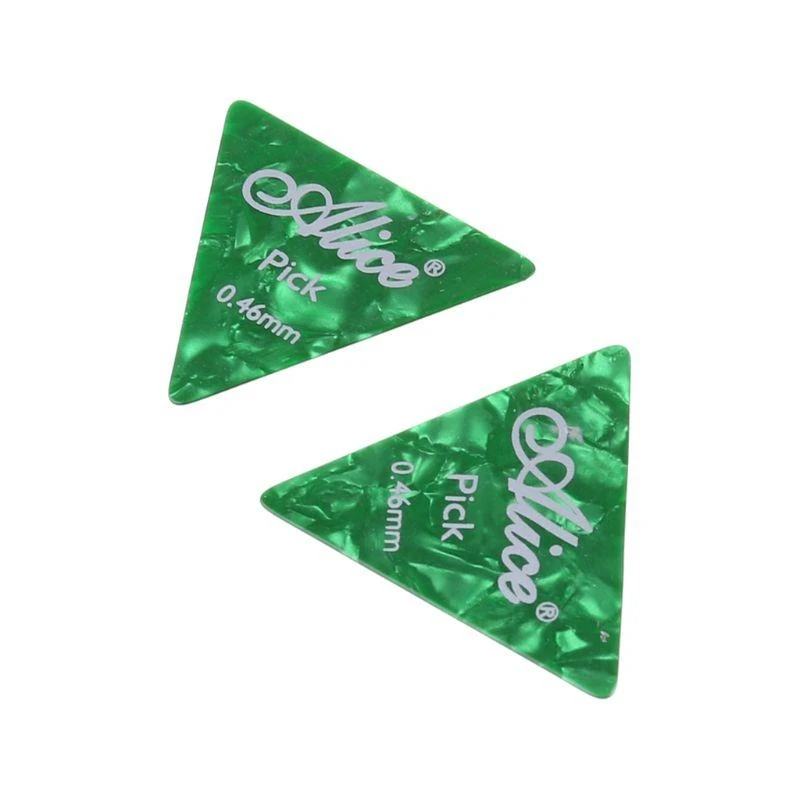 12 Pcs Colorful for Triangle Guitar Picks Thin Heavy Guitar Plectrums