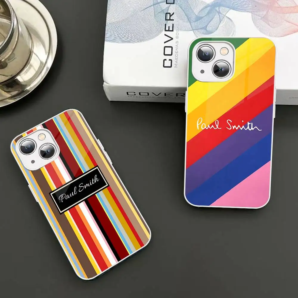 

S_Smith Fashion P_Paul Tempered Glass For Iphone 14 13 12 11 Pro Mini XS MAX 14Plus X XS XR Fundas