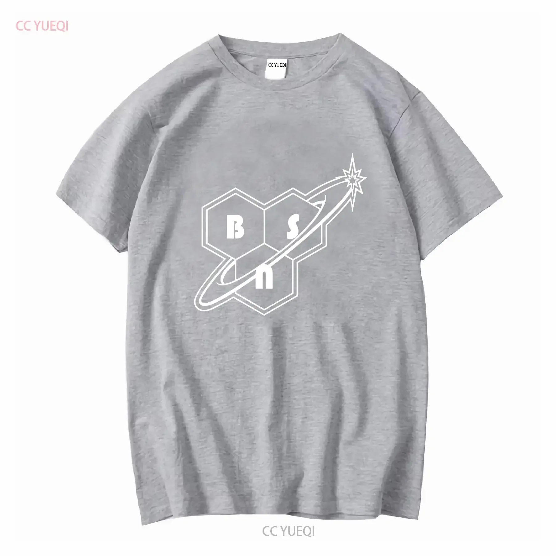 تي شيرت كمال الأجسام واللياقة البدنية Palestra' Bsn 'أكمام طويلة أو قصيرة عتيقة مغسولة قليلاً وأنيقة غير رسمية مريحة #4