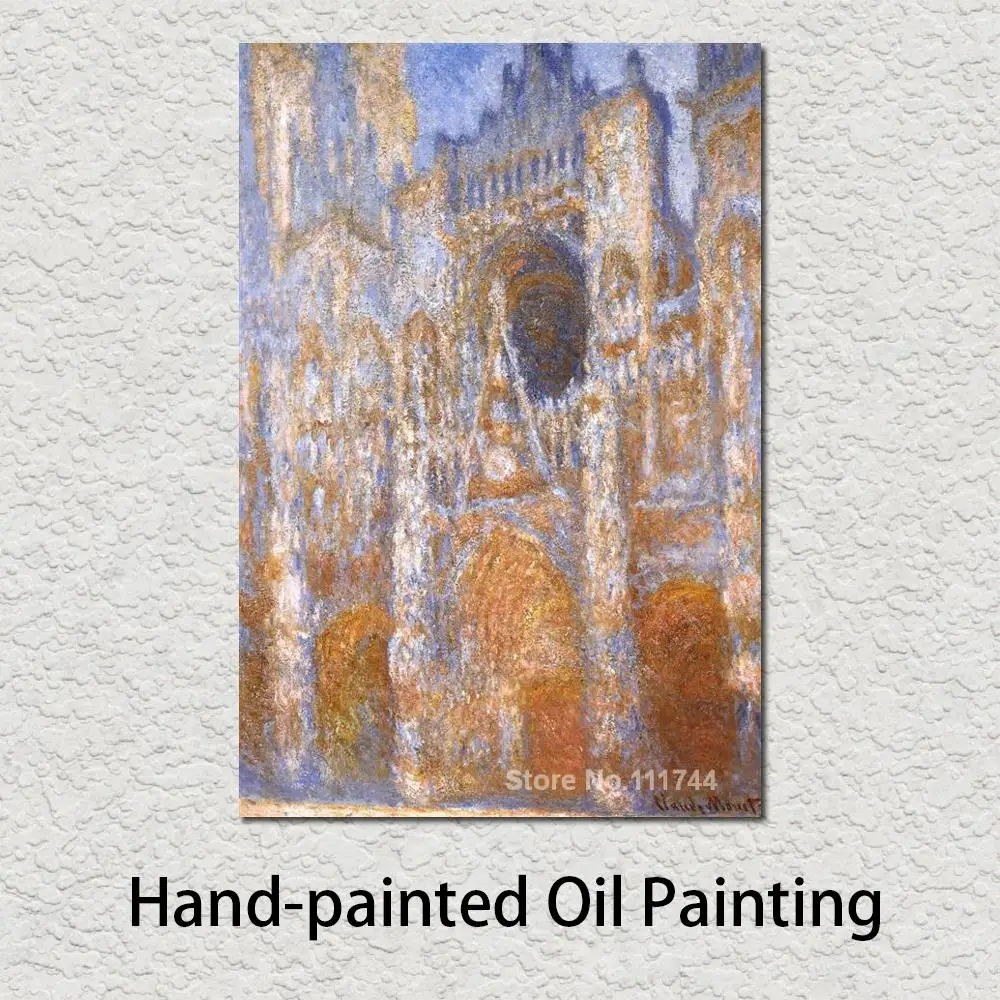 

Online Art Gallery Rouen Cathedral The Portal at Midday Claude Monet Landscape Paintings Hand Painted High Quality