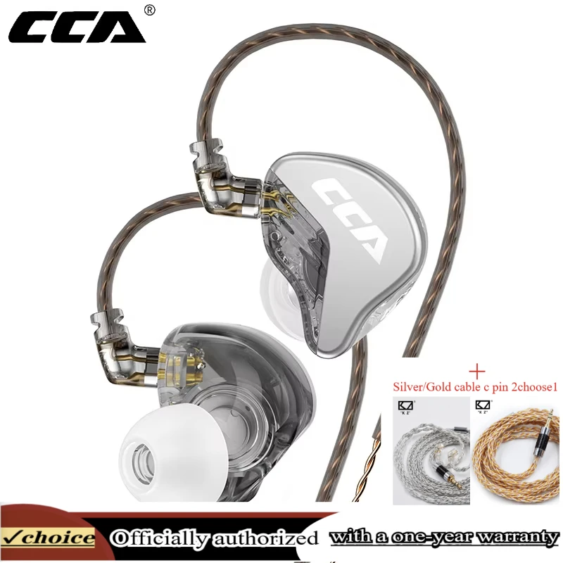 CCA CRA In Ear HiFi Headset High Polymer Diaphragm Monitor Headphones Noice  Sport Gamer Earbuds Earphones NRA ZEX EDX