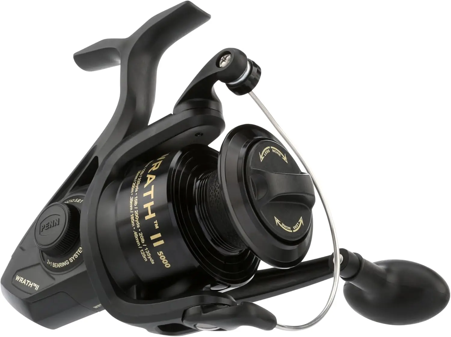 

Spinning Fishing Reel 5.6:1 Gear Ratio 20lb Max Drag 9 Ball Bearings