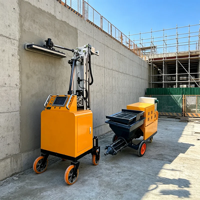 Indoor Wall Screeding Machine Automatic Wall Rendering Machine for Cement Mortar Application