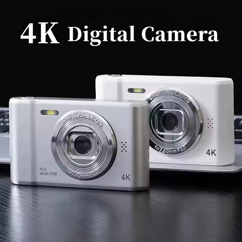 4k מצלמה דיגיטלית נסיעות סלפי קמארה 50 מגה פיקסל HD זום צילום 2.4 אינץ מסך כניסה רמת ילדים קמפוס מיני רטרו מצלמת