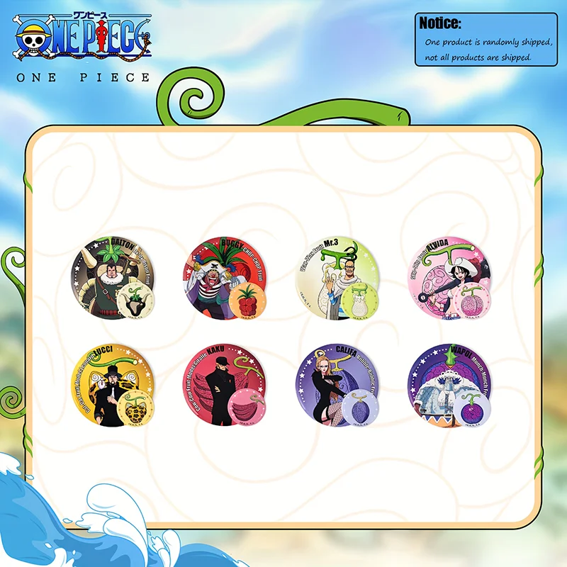 1pc Official ONE PIECE Devil Fruit User Badge Blind Box — includes a secret variant, a collectible decorative display gift.