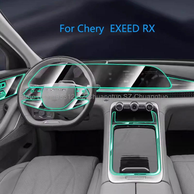 Защитная пленка TPU для Chery EXEED RX 2023 2024, автомобильный экран gps навигации, автомобильная Внутренняя крышка, пленка против царапин