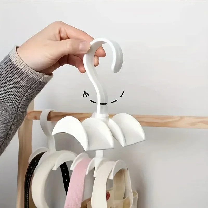 Multifunctional Bag Hook Storage Rack Rotatable Wardrobe Nail-free Hanging Rack Tie Rack Hanging Bag Rack Hanging For Dorms