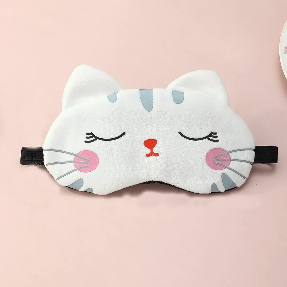 Cat Design Specific Shading Sleep Eye Mask Portable Shading Device for Travel Office and Rest to Relieve Eye Fatigue