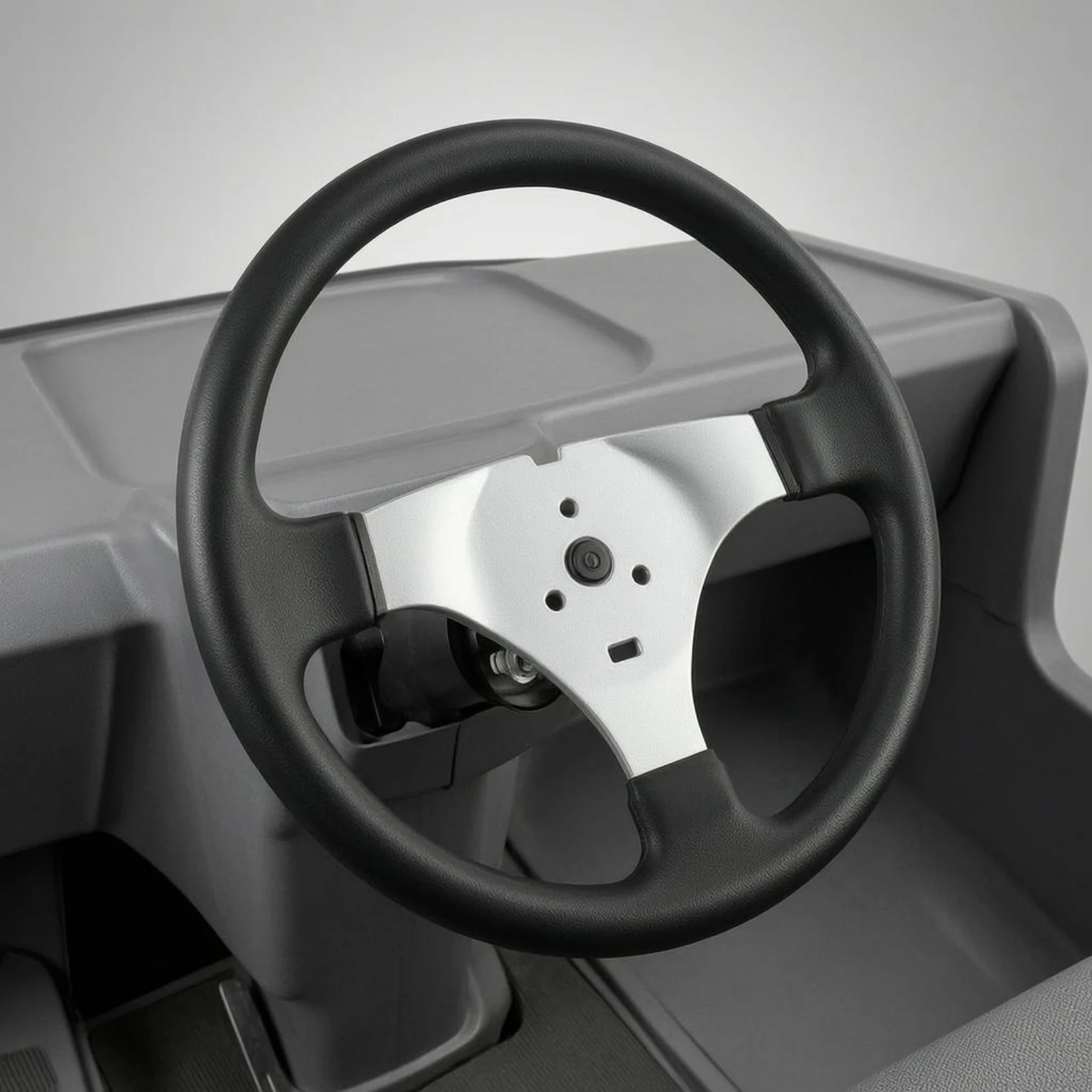 300 Mm Steering Wheel Thick Rim Three-Spoke Steering Wheel Vehicle Part Comfortable Grip Easy to Install for ATVs, Farm Vehicles