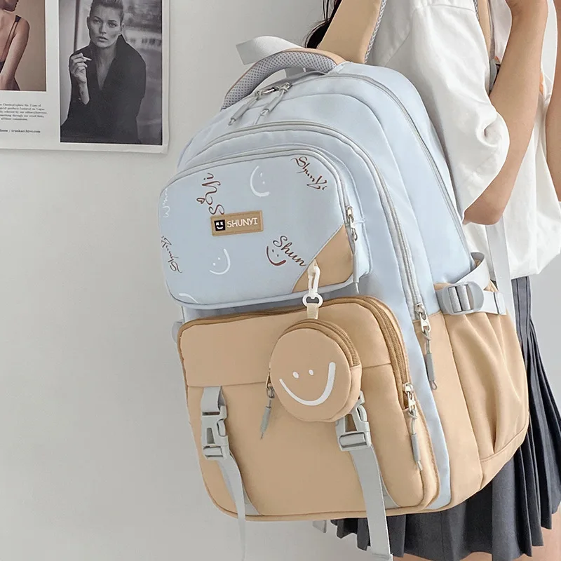 Mochila escolar con monedero para estudiantes de primaria, morral escolar para adolescentes, niñas y niños