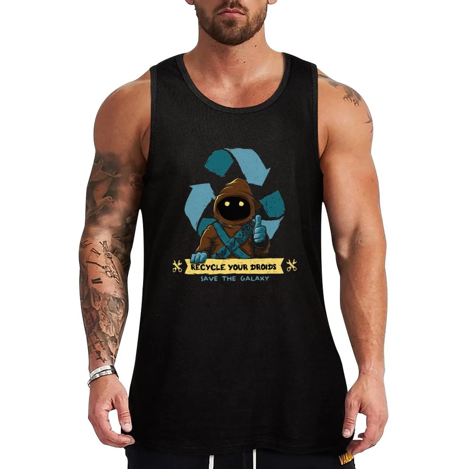 

Recycle your droids - Jawa Classic Tank Top singlets for men bodybuilding t shirt