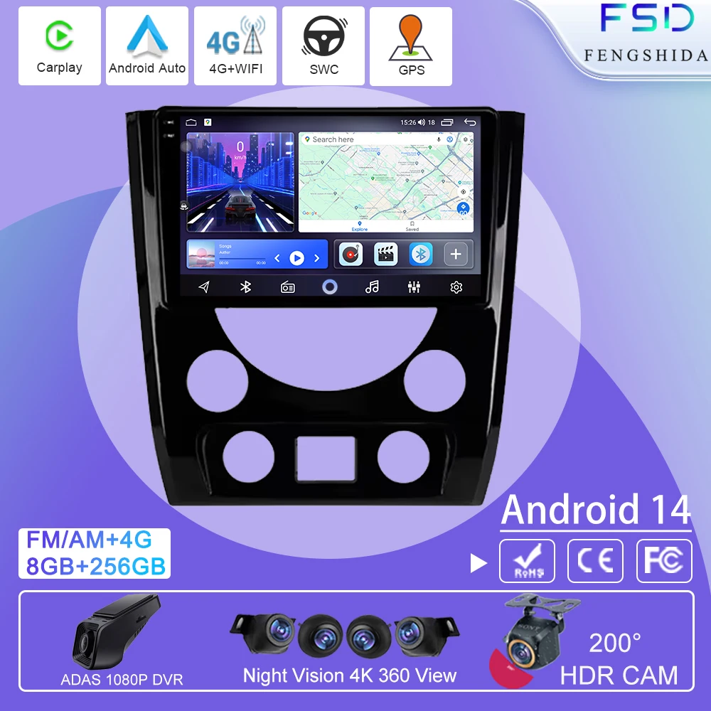 

Android Auto Multimedia Video Player 4G WIFI for SsangYong Rexton 3 2012 - 2017 Stereo 4G WIFI BT Car Radio GPS Navigation CPU