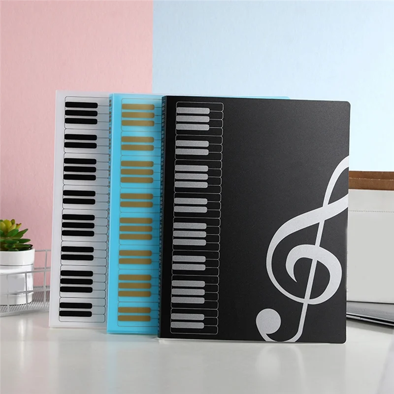 

3PCS Sheet Music Folder Staff Music Folder, Piano Score Folder ,Fits Size A4, Writable & Detachable Choir Folder