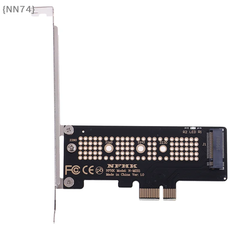 PCIe x1 to M.2 (B+M Key) Adapter - Support SATA & NVMe PCIe x2/x4 SSDs, Converter Card for Desktop Expansion