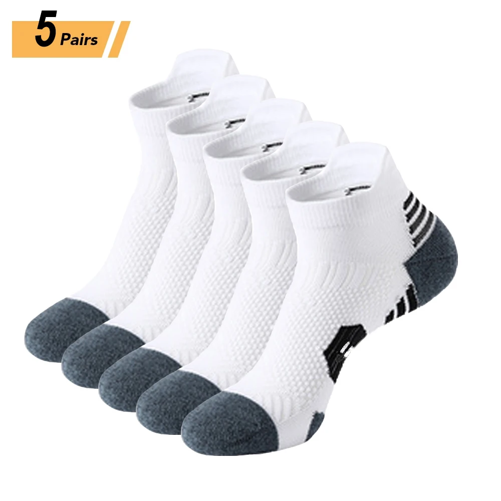 3 Paar Professionele Fitness Sportsokken Handdoek Bodem Antislip Hardloopsokken Mannen Vrouwen Korte Sneldrogende Basketbal Training sox